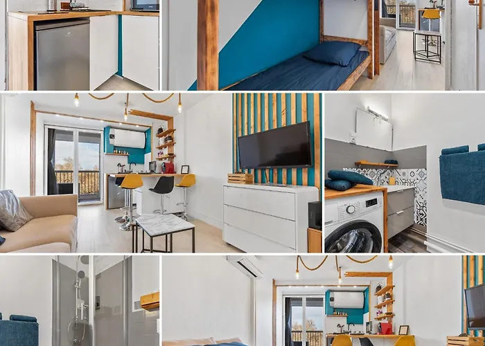 Azur ,5 Min -5 Min Arena - Clim - Parking Gratuit Privee - 4 Personnes Apartamento Mauguio